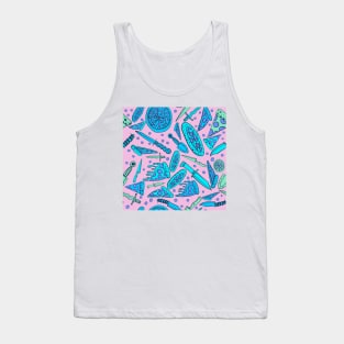 Pizza and Knives - Pink Tank Top